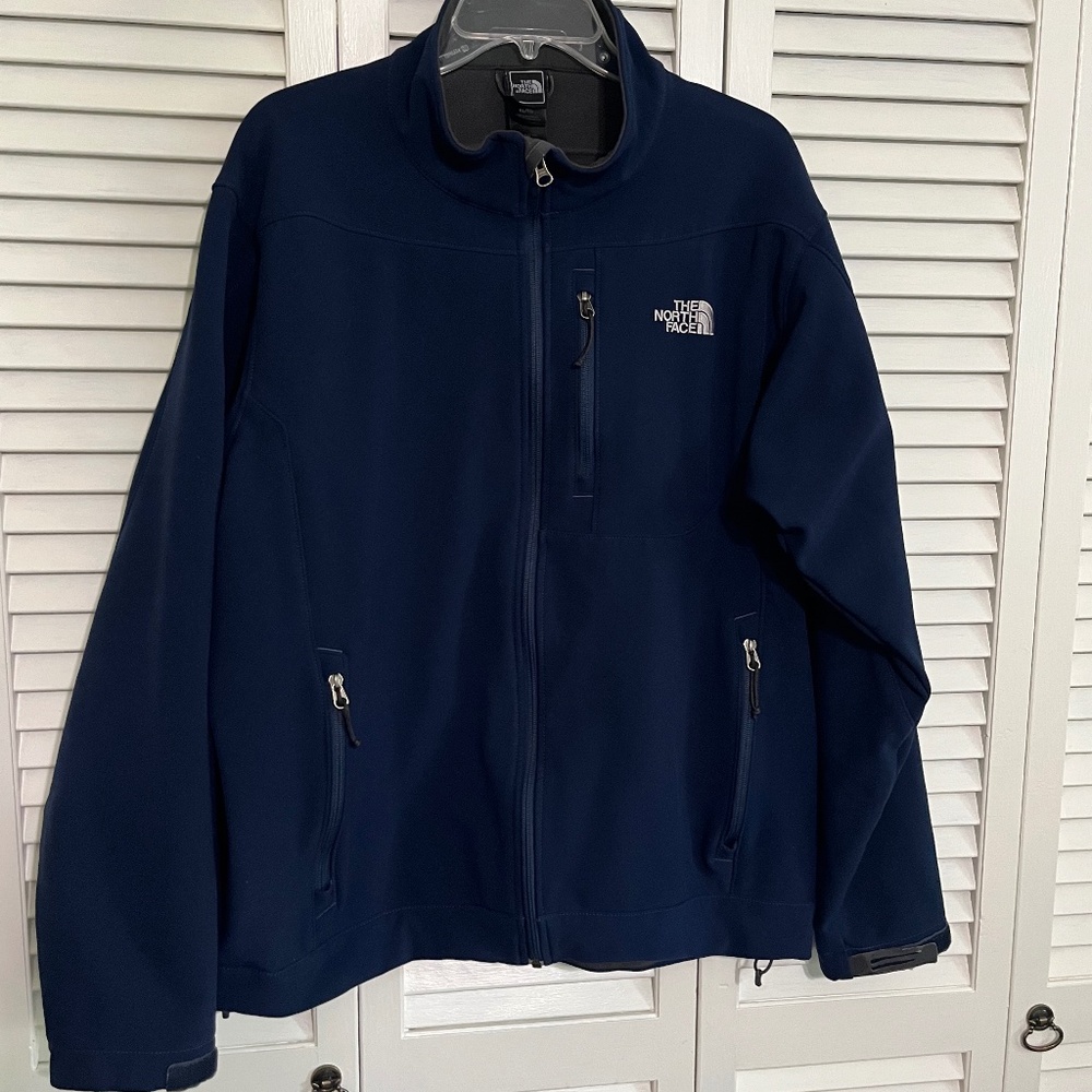 The North Face Navy Fleece Lined Jacket in XL